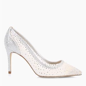 New size 7.5, Lagence Portia Crystal Embellished High Heels